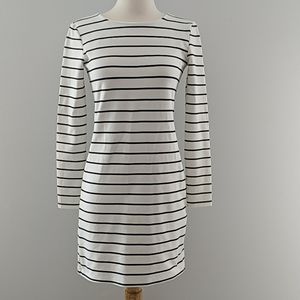 H&M Striped Long Sleeve Scuba Dress